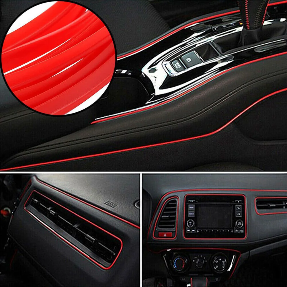 Interior Design Co - 車のドアパネルモールディングアクセサリー用のエッジギャップライントリム用シリコン、柔軟な素材でインテリアデザインを改善します。
