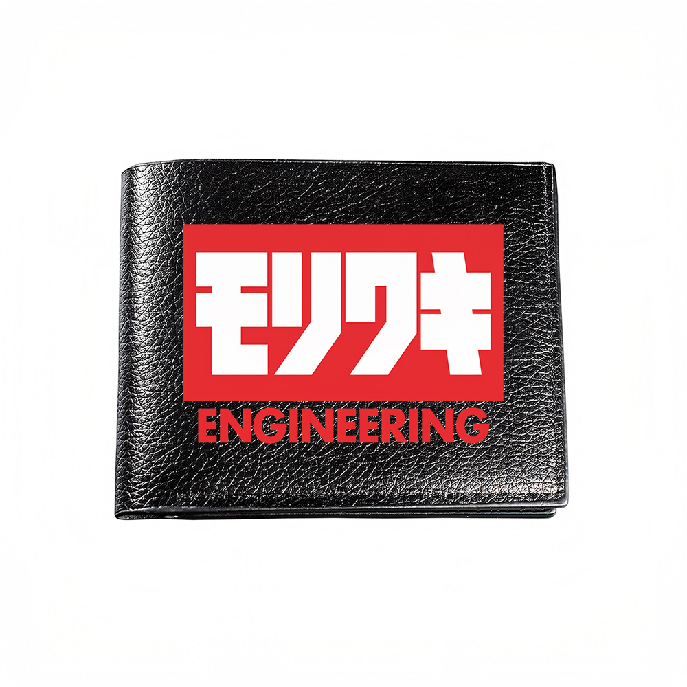 Engineering And Interior Design - モジョキエンジニアリングロゴ メンズ財布 カードホルダー カジュアル ビジネス ファッション