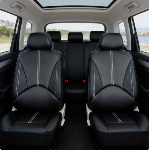 Interior Design Co - 四季通用カーシートカバークッション、パンチホール通気設計、自動車内装アクセサリー、工場直販卸売