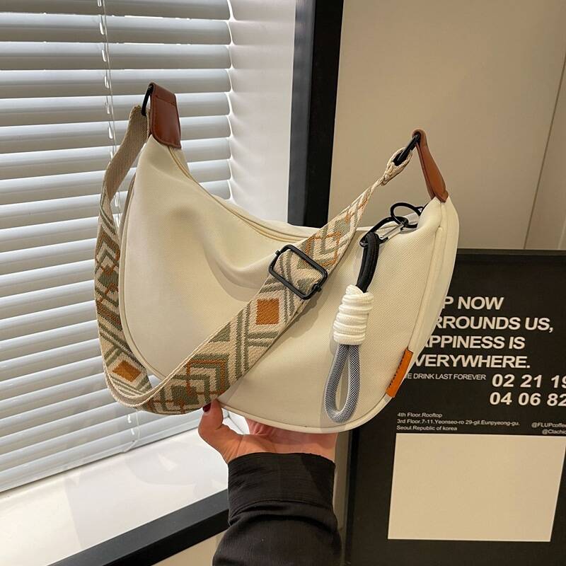 Interior Design Style - 新作ファッショナブルなクロスボディバッグ、シンプルな幅広ストラップデザイン、シングルショルダー、オリジナルスタイル、通勤用、女性用ダンプリングバッグ