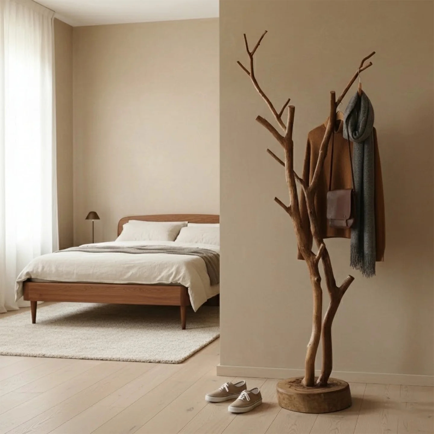 Interior Design Vintage Modern - インテリア北欧風コートラック、関連デザイナーコートラック、多機能ソングミックス折りたたみ式衣類ラック、ヴィンテージ家具