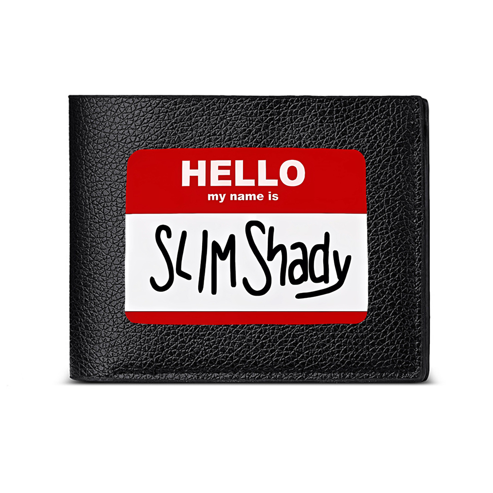 Interior Design Name Card - こんにちは。私の名前はスリム・シェイディです。メンズ用財布、カードホルダー。カジュアルでビジネスシーンにも合う、おしゃれなプリントデザイン。普段使いにぴったりのアクセサリーです。
