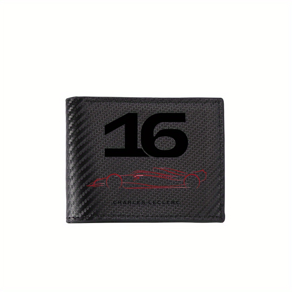 Interior Design Name Card - レーシングカーナンバー16ドライバーネームメンズ財布シンプルビジネスモダンスタイリッシュなプリントデザインギフト父彼氏へのギフト