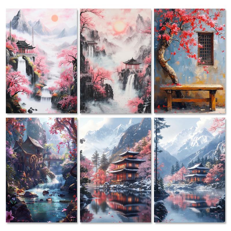 Abstract Canvas Set - RUOPOTY フレーム DIY 数字で描く絵画 大人用キット 数字で描く絵画