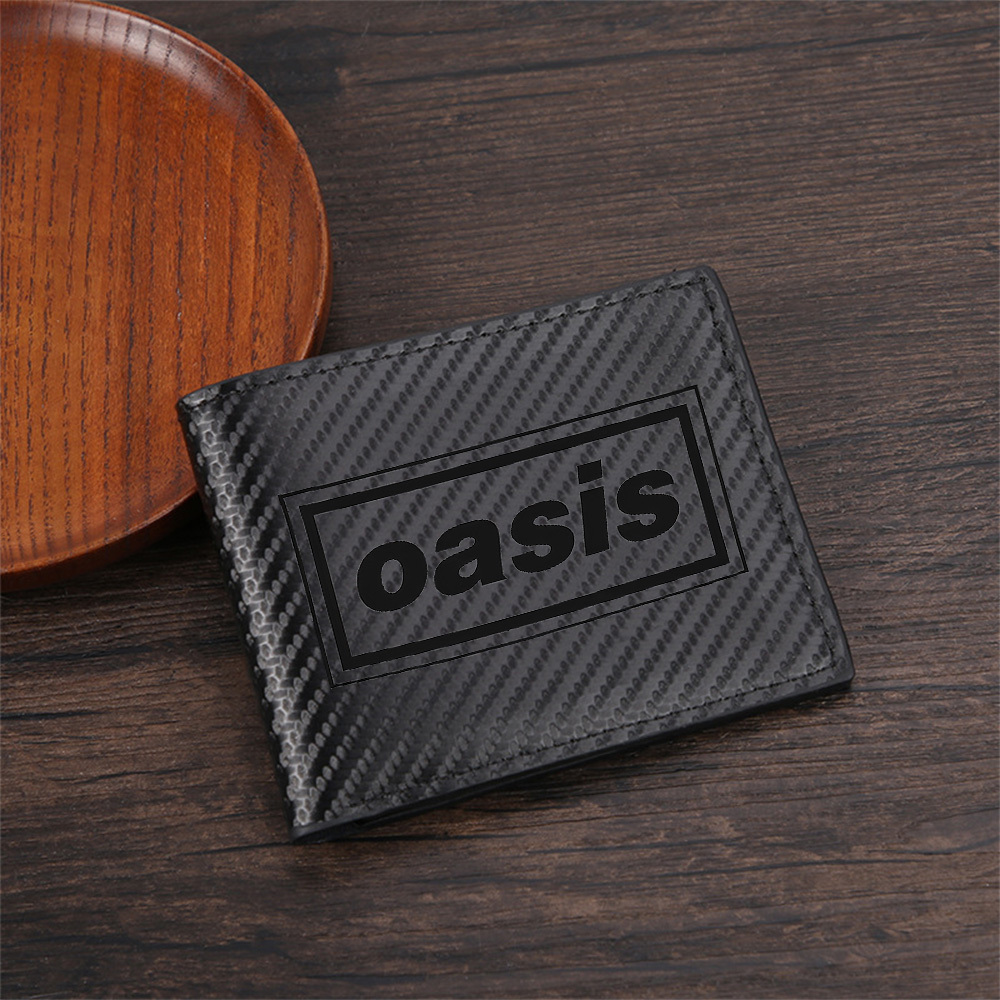 オアシスバンド名ロゴ長方形メンズ財布シンプルビジネスモダンス - Interior Design Name Card のレビューと価格