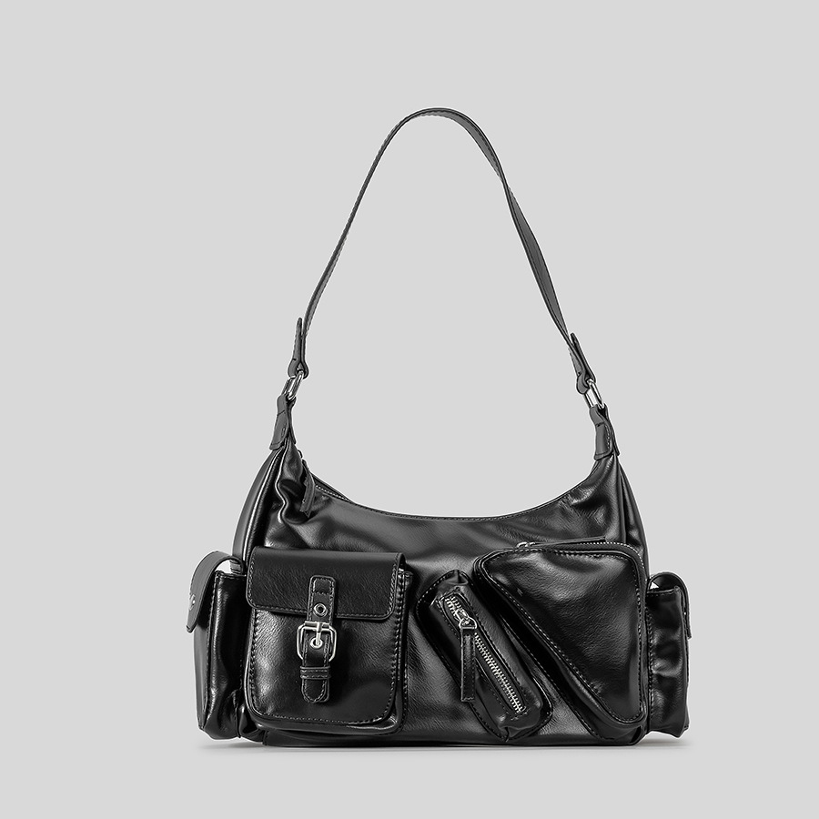 ヴィンテージ複数のポケット脇の下バッグ高級 Pu レザーショ - Interior Design Vintage Style のレビューと価格
