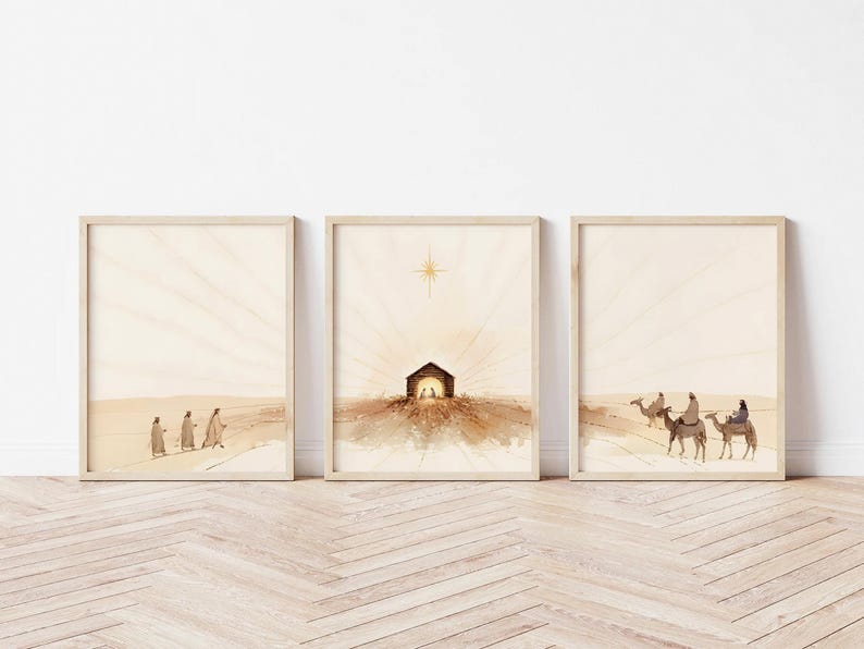 3枚セット イースター キリスト降誕 シーン アート キャン - Abstract Canvas Set のレビューと価格