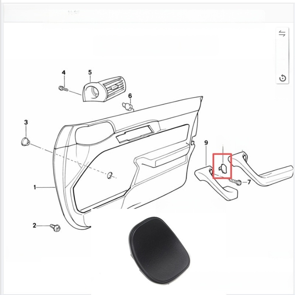 車のドアプル、インテリアドアプルハンドルキャップ、OEM番号 - Engineering And Interior Design のレビューと価格
