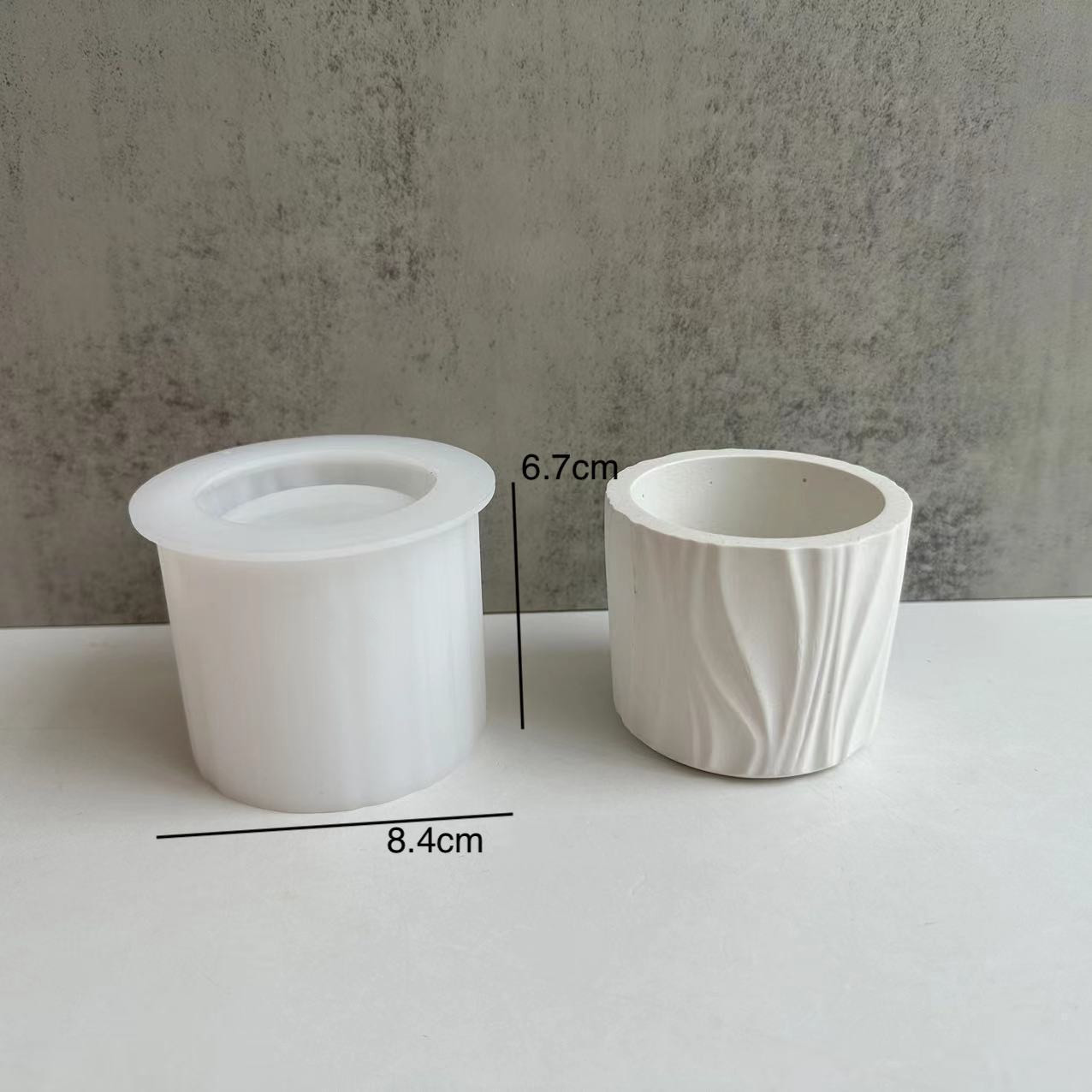 石膏裏地キャンドルカップシリコーン型 DIY コンクリート円 - Ceramic Candle Vessel のレビューと価格