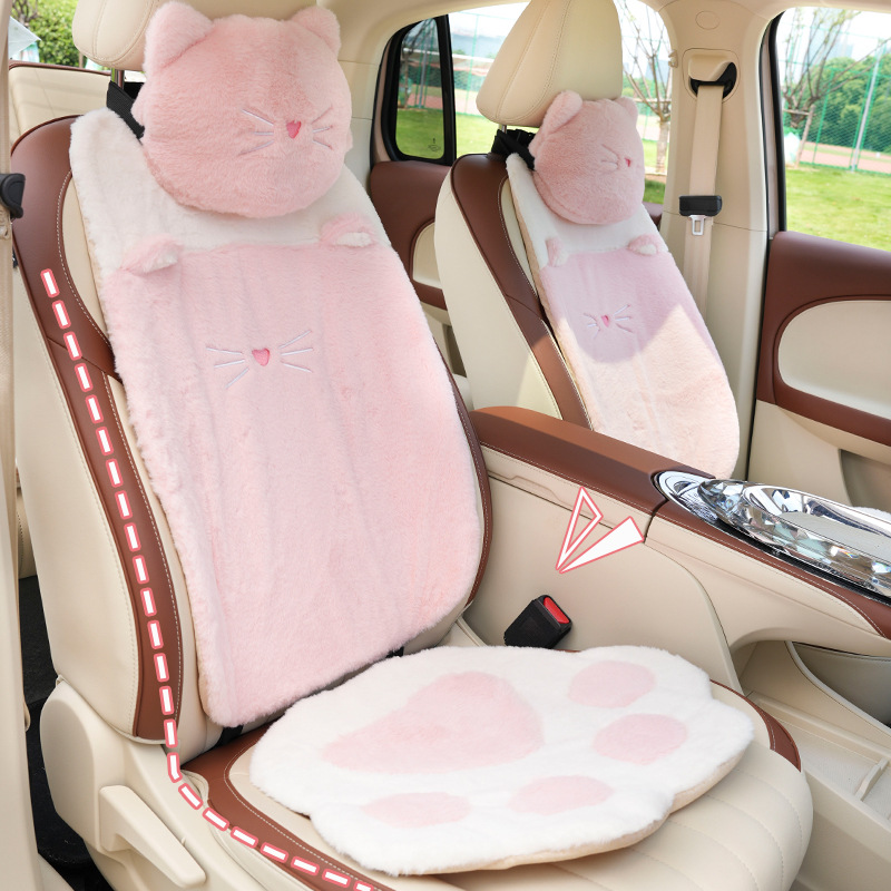 漫画風カーシートクッション ソフトファー 暖かい秋冬用ユニバ - Interior Design Warm のレビューと価格