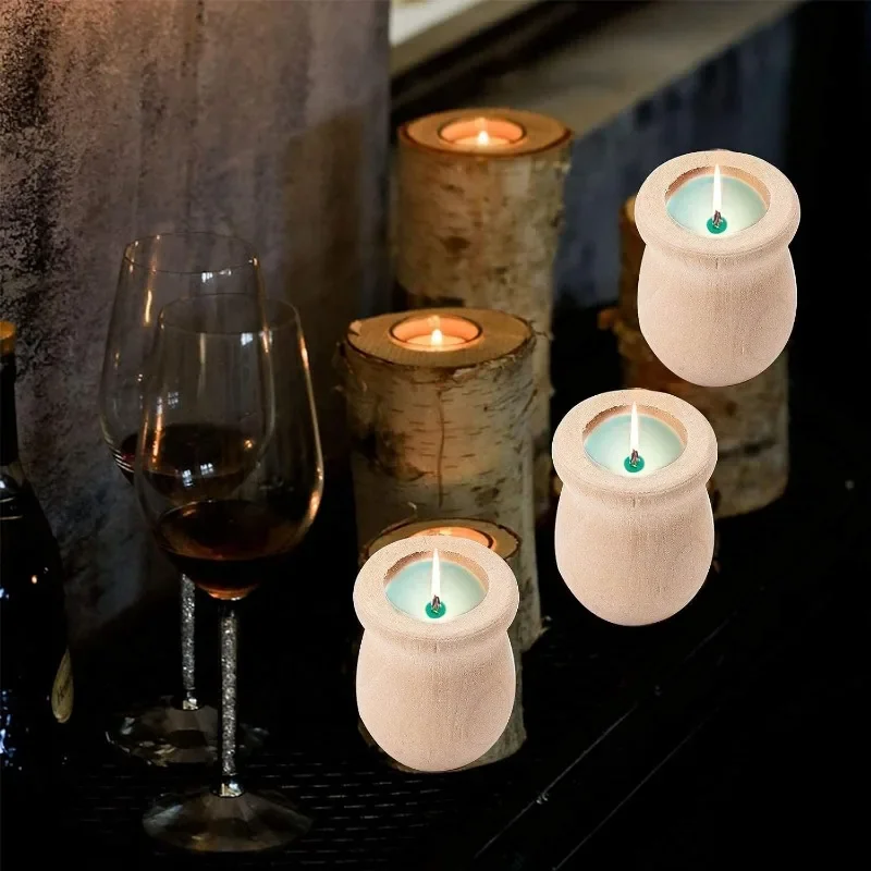 10 個 1.5 インチ 10 個未完成の空白の木製花瓶花瓶 - Ceramic Candle Vessel のレビューと価格