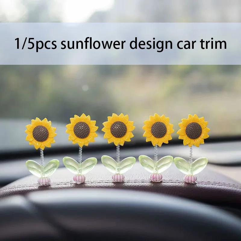 ひまわりデザインの車のダッシュボードの装飾、窓の装飾、車のイ - Interior Design Texture のレビューと価格