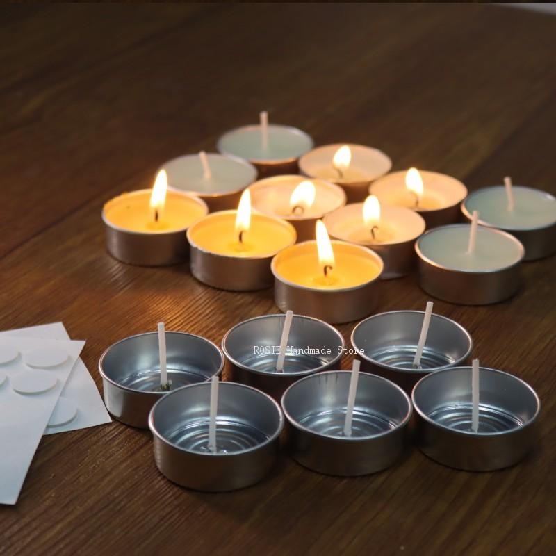 空のティーワックス丸型アルミボックス100ウィックステッカー - Ceramic Candle Vessel のレビューと価格