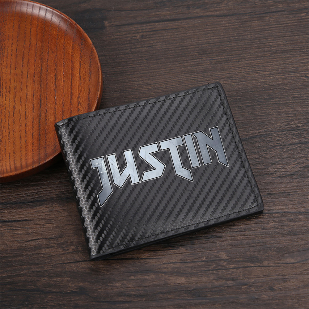 メタルスタイルの名前ジャスティンロゴテキストデザインメンズ財 - Interior Design Name Card のレビューと価格
