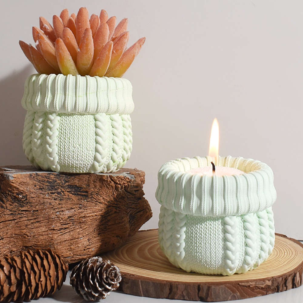 ニット帽型石膏キャンドルホルダーシリコンモールドDIY再利用 - Ceramic Candle Vessel のレビューと価格