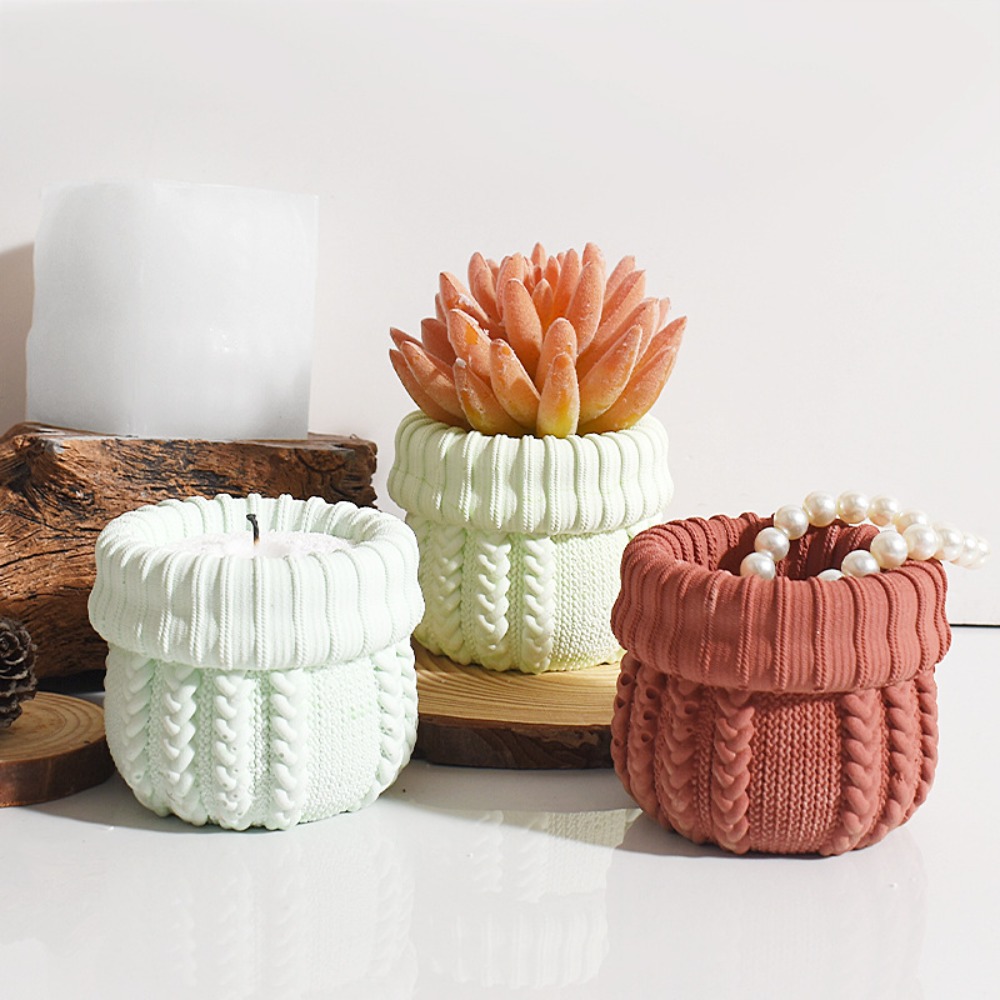 ニット帽型石膏キャンドルホルダーシリコンモールドDIY再利用 - Ceramic Candle Vessel のレビューと価格