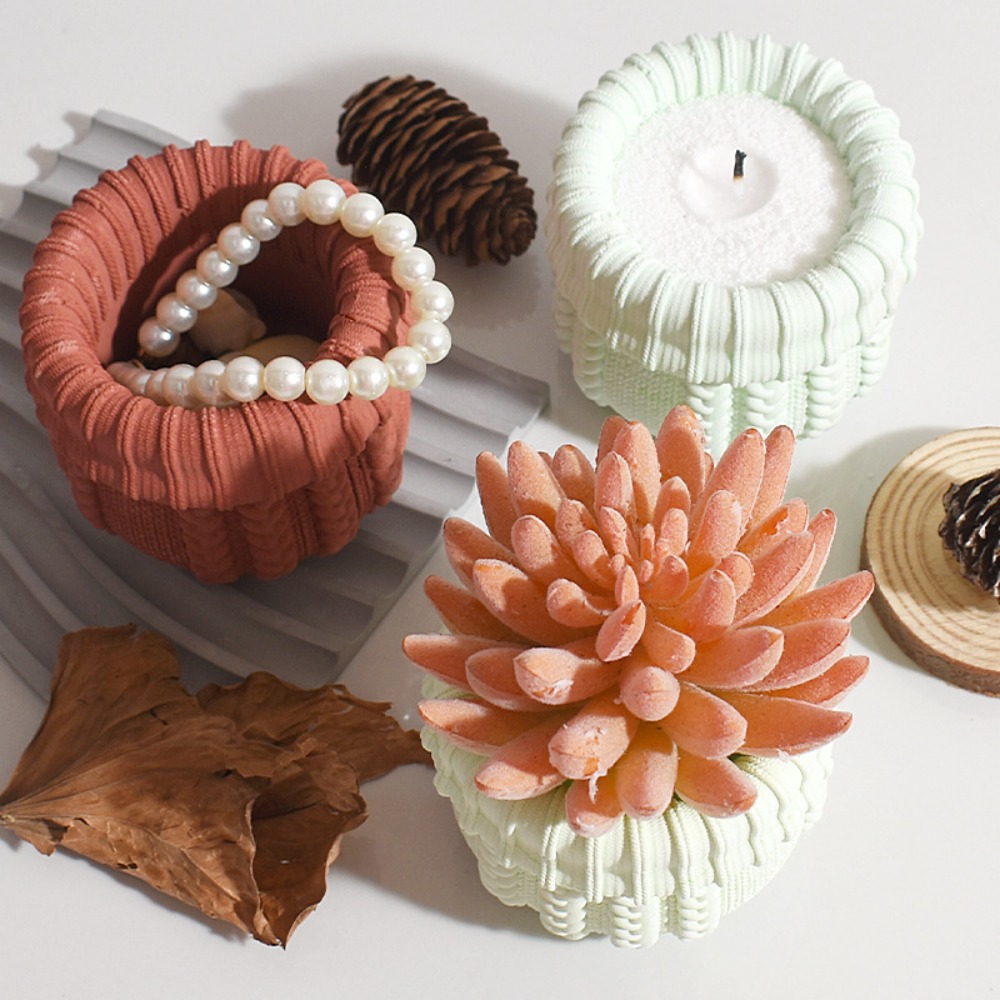 ニット帽型石膏キャンドルホルダーシリコンモールドDIY再利用 - Ceramic Candle Vessel のレビューと価格