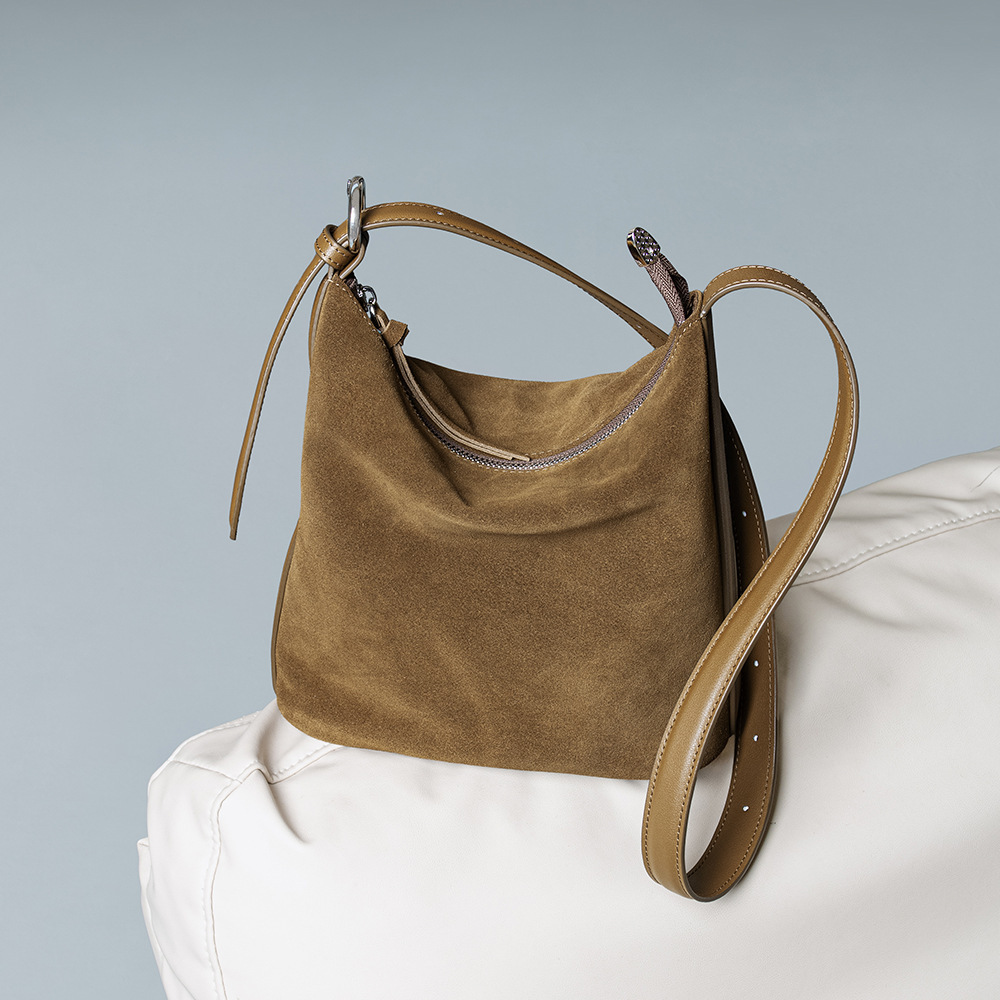 女性のバケットバッグ スエードレザー ヴィンテージ ハンドバ - Interior Design Vintage Style のレビューと価格