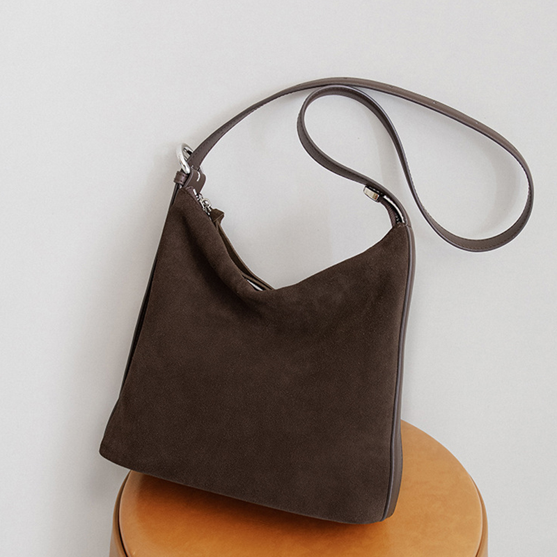 女性のバケットバッグ スエードレザー ヴィンテージ ハンドバ - Interior Design Vintage Style のレビューと価格
