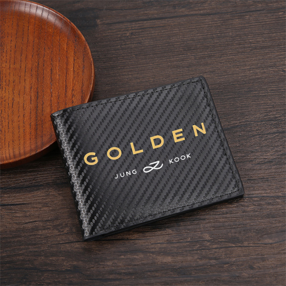 黒地に金色のテキストとアーティストの名前 メンズ財布 シンプ - Interior Design Name Card のレビューと価格