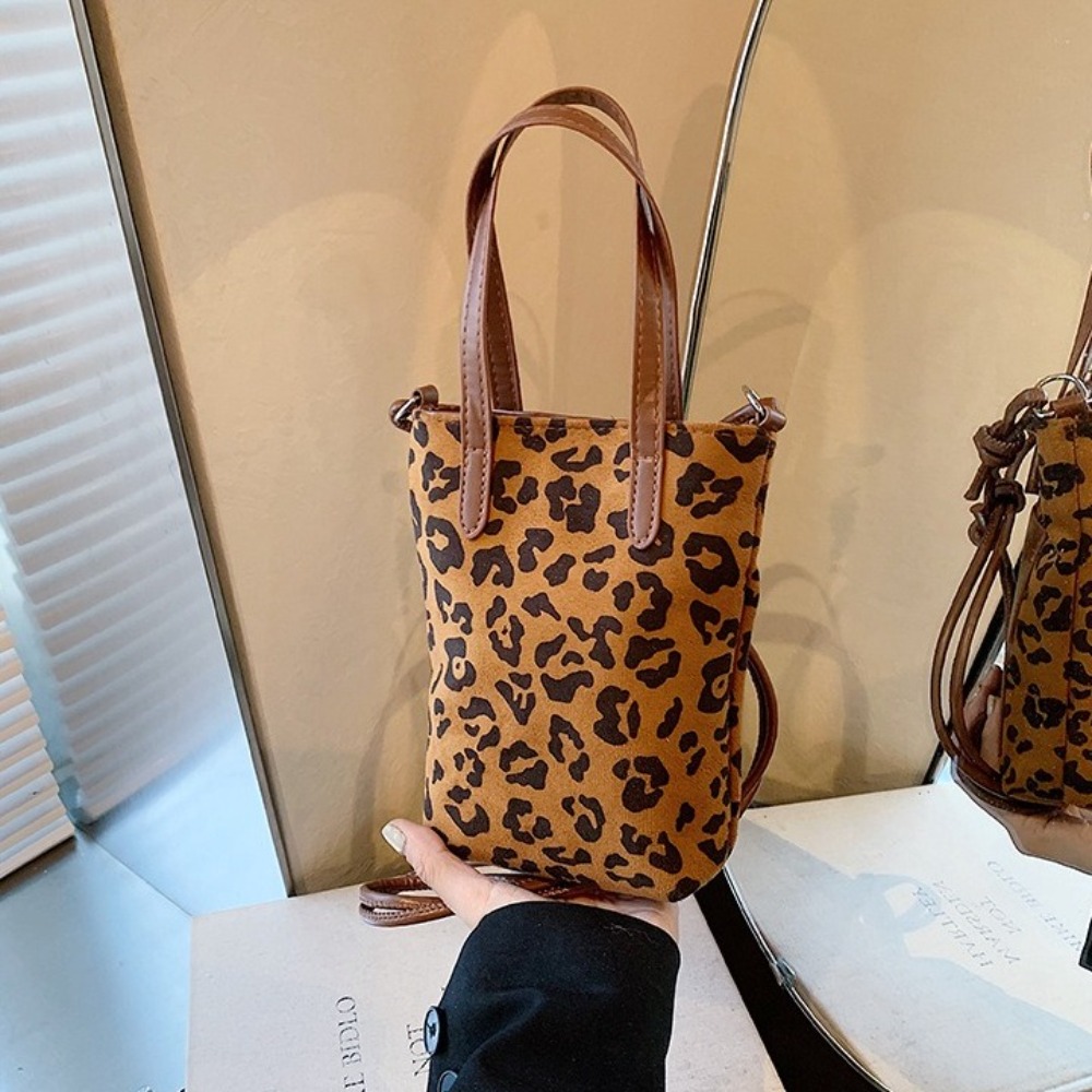 レトロPUレオパードプリントショルダーバッグ ファッションデ - Interior Design Korean Style のレビューと価格