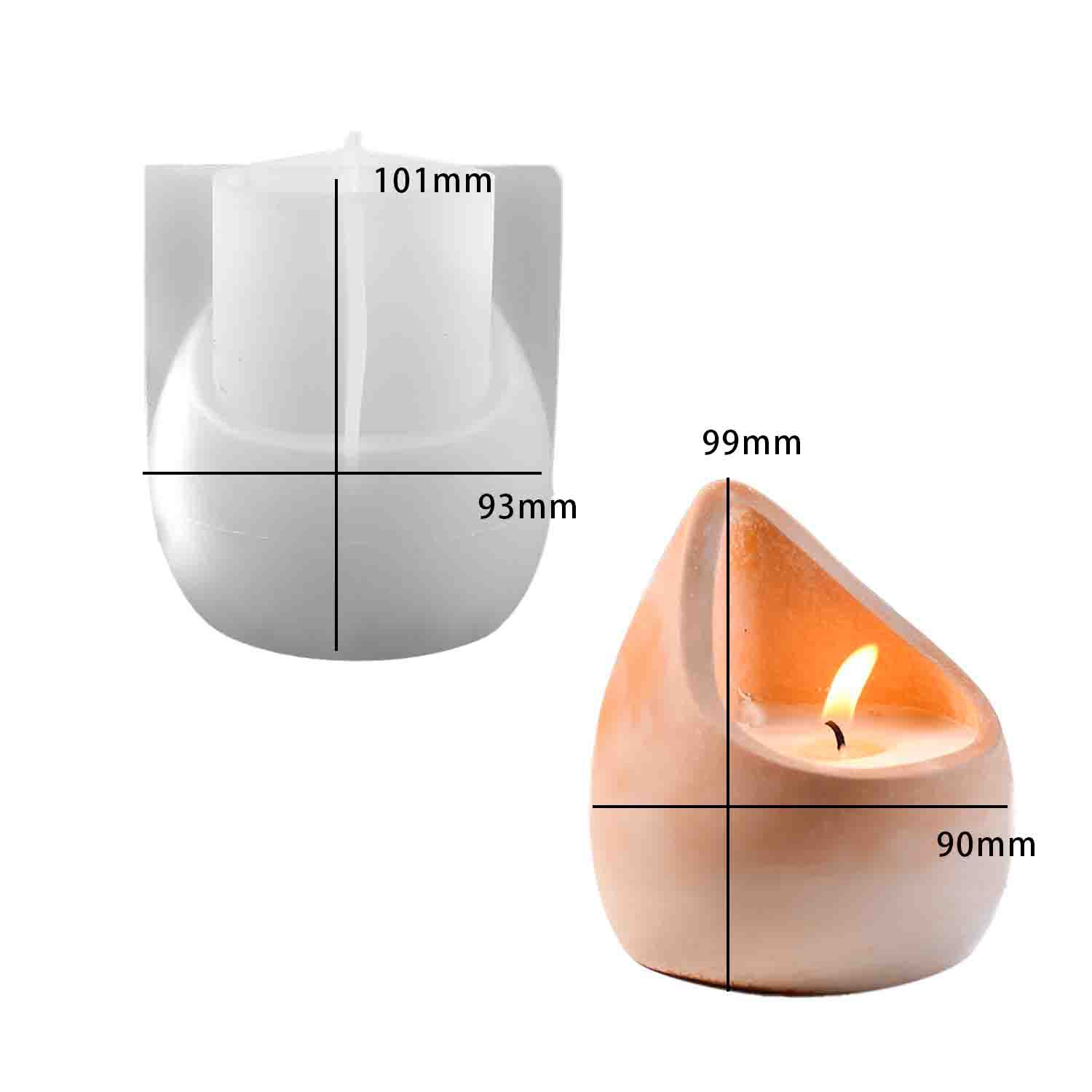 DIYエポキシ樹脂モールド水滴型アロマキャンドルカップシリコ - Ceramic Candle Vessel のレビューと価格