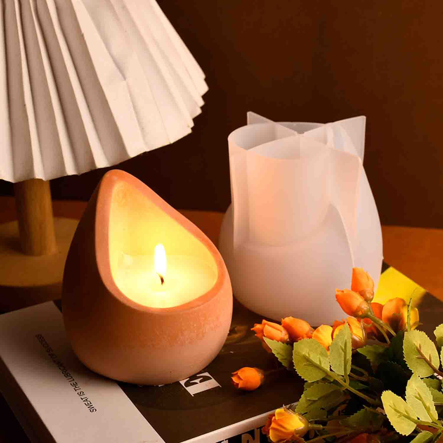 DIYエポキシ樹脂モールド水滴型アロマキャンドルカップシリコ - Ceramic Candle Vessel のレビューと価格
