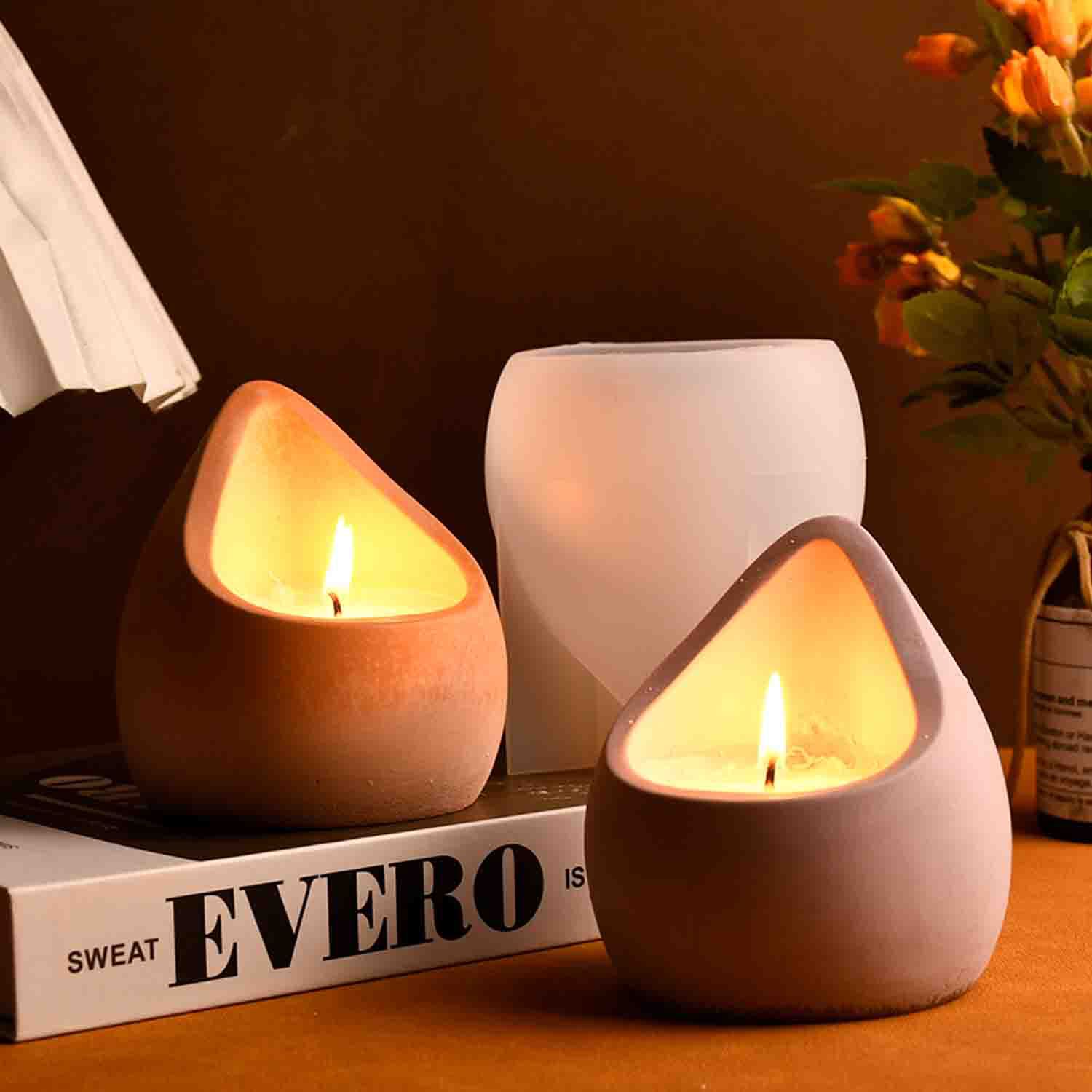 DIYエポキシ樹脂モールド水滴型アロマキャンドルカップシリコ - Ceramic Candle Vessel のレビューと価格