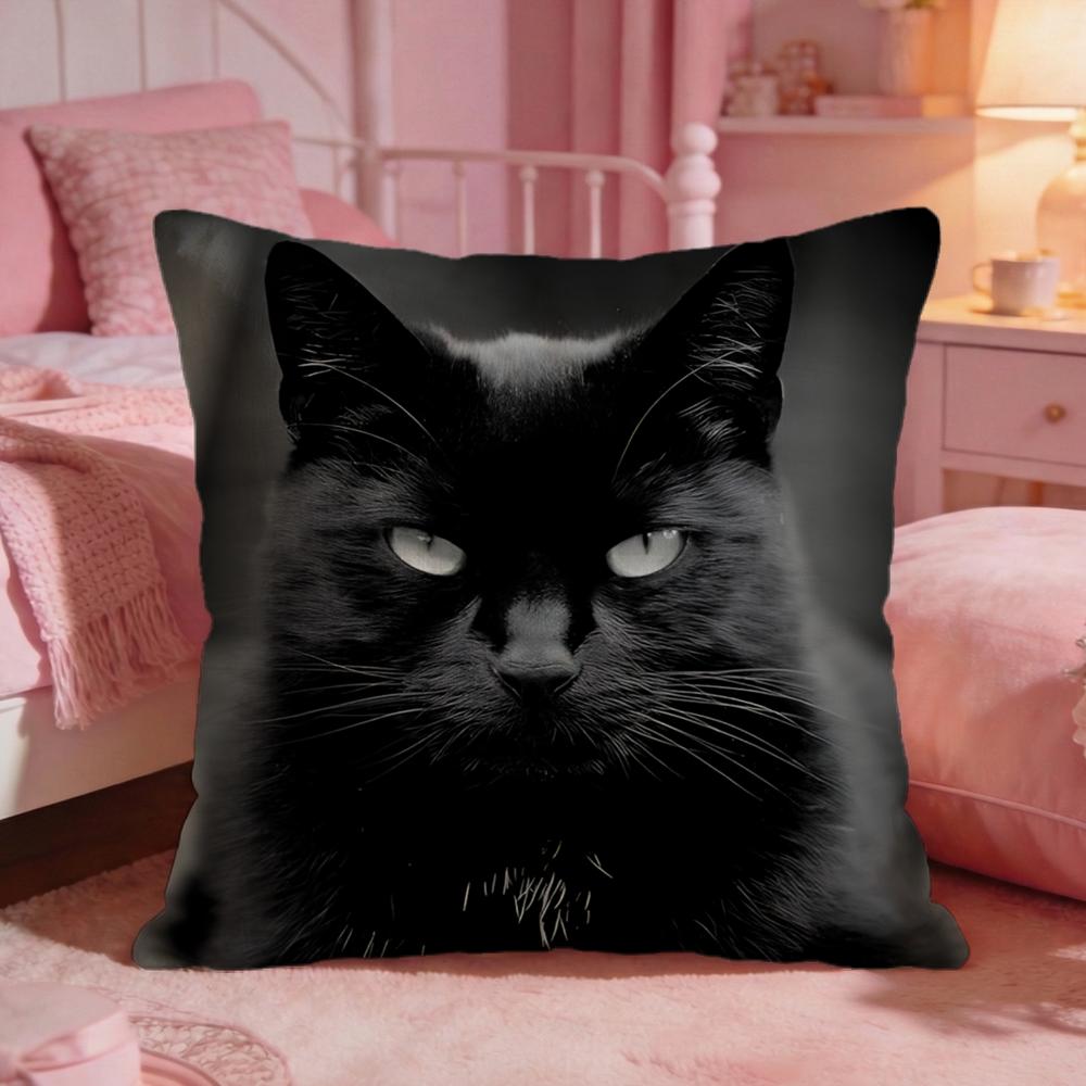 黒猫のかわいいクッションカバー プレミアムコンフォート リバ - Interior Design Co のレビューと価格
