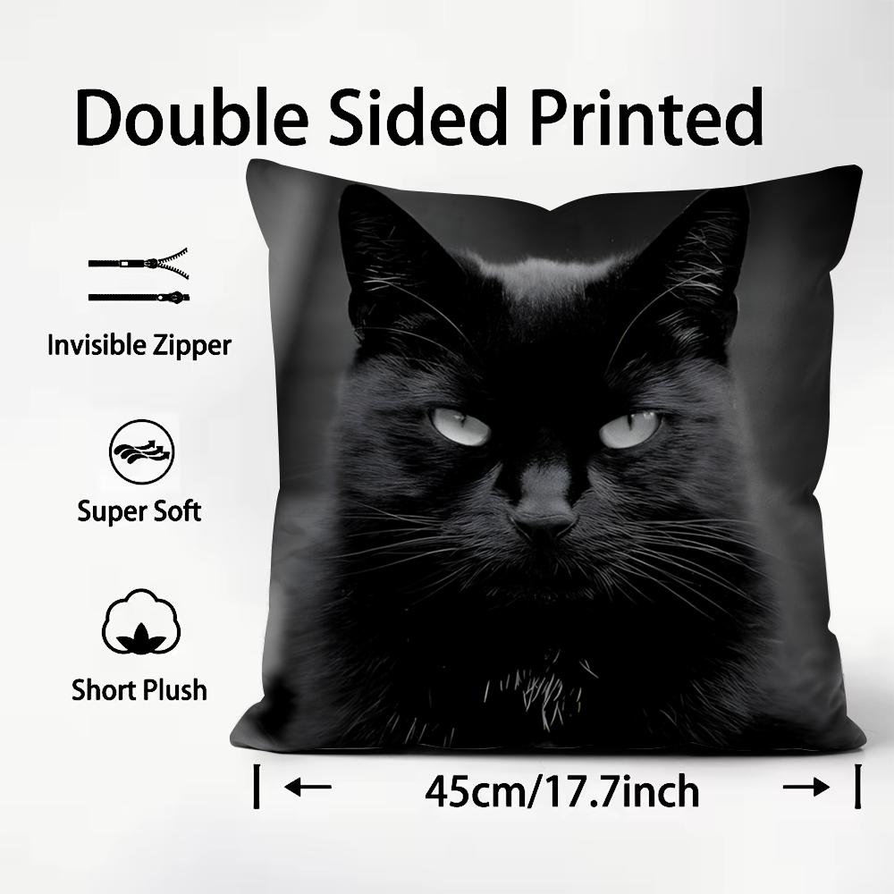 黒猫のかわいいクッションカバー プレミアムコンフォート リバ - Interior Design Co のレビューと価格