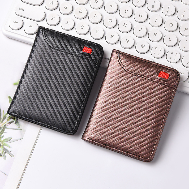 超薄型カーボンファイバーウォレット - IDウィンドウと複数 - Interior Design Id のレビューと価格