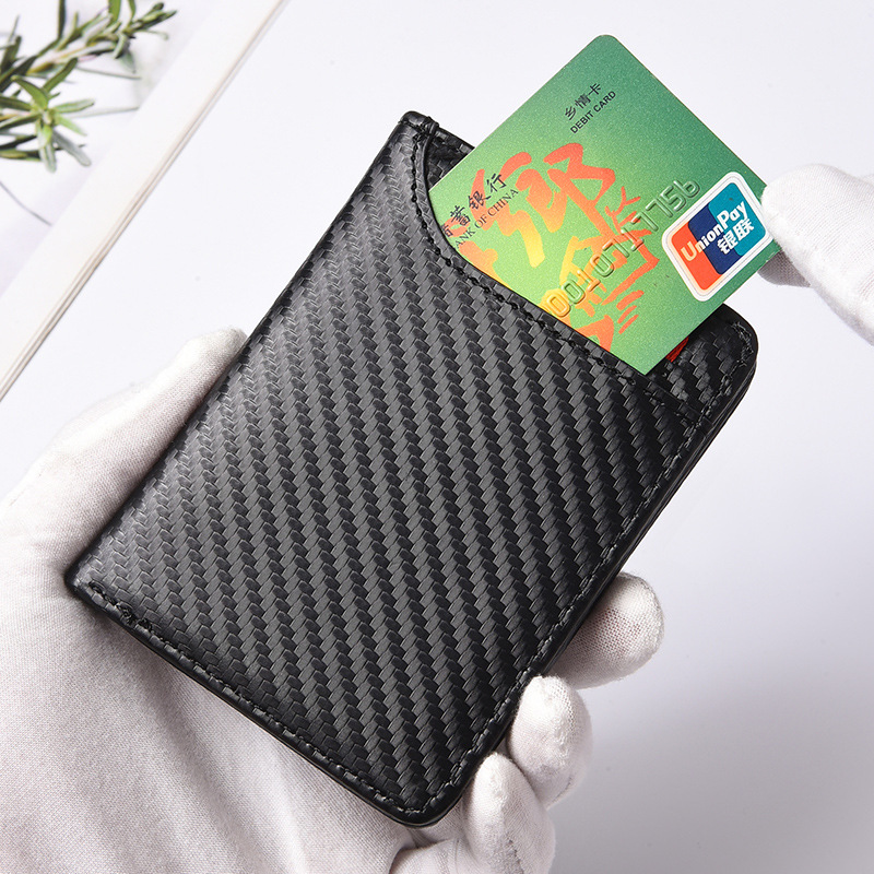 超薄型カーボンファイバーウォレット - IDウィンドウと複数 - Interior Design Id のレビューと価格