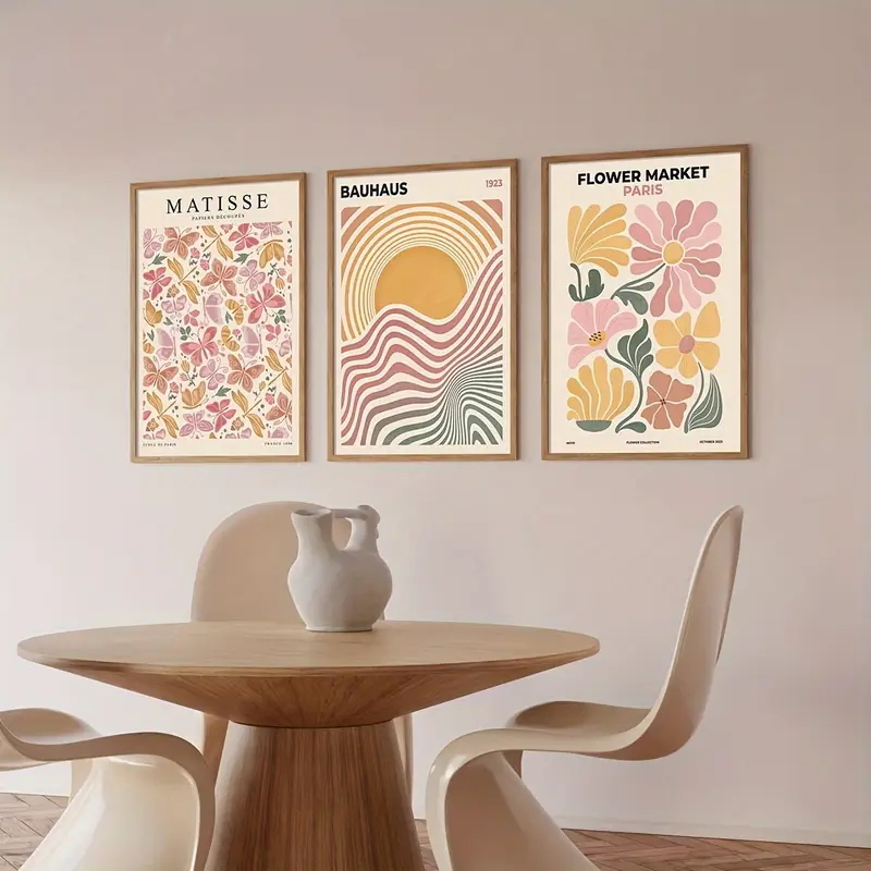 3 個のフレームレス装飾アートプリント、3 個/セットボヘミ - Abstract Canvas Set のレビューと価格