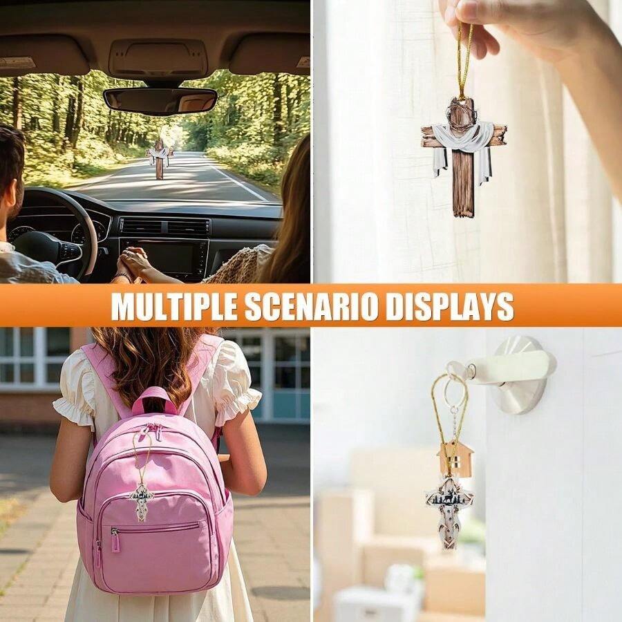 鹿の角のクロス型車用バックミラー吊り下げ飾り 木製スタイル  - Interior Design Style のレビューと価格