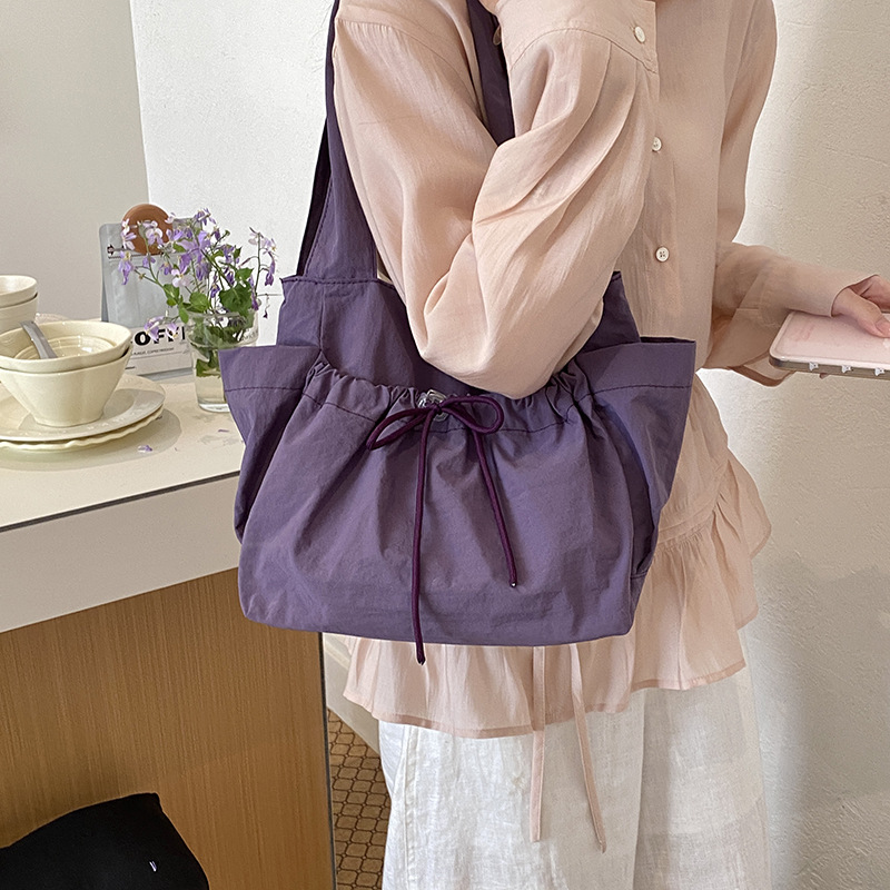 新しい韓国スタイルのカジュアルバケットショルダーバッグしわ加 - Interior Design Korean Style のレビューと価格
