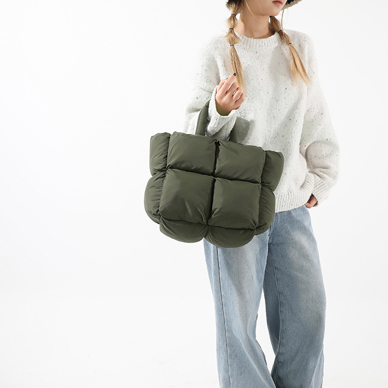 ファッションソフトフグトートバッグデザイナーキルティング女性 - Interior Design Warm のレビューと価格