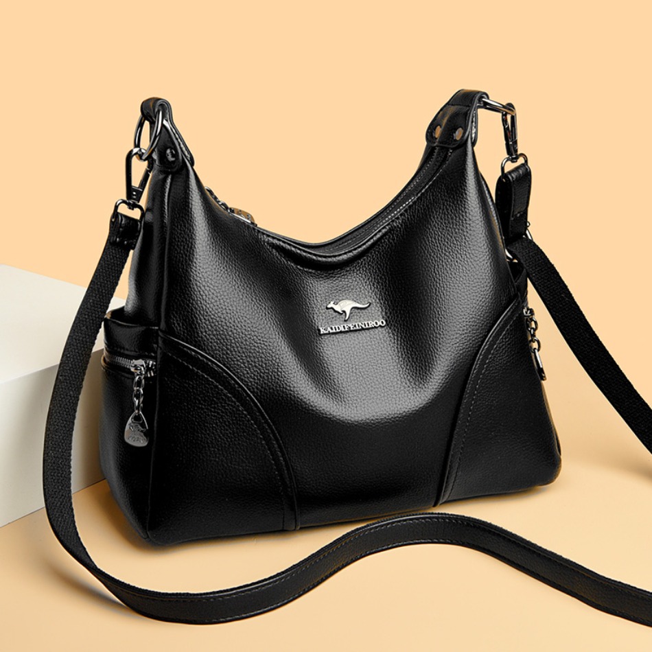 女性用の豪華な革製ハンドバッグ,単色,ショルダーストラップ付 - Interior Design Vintage Style のレビューと価格