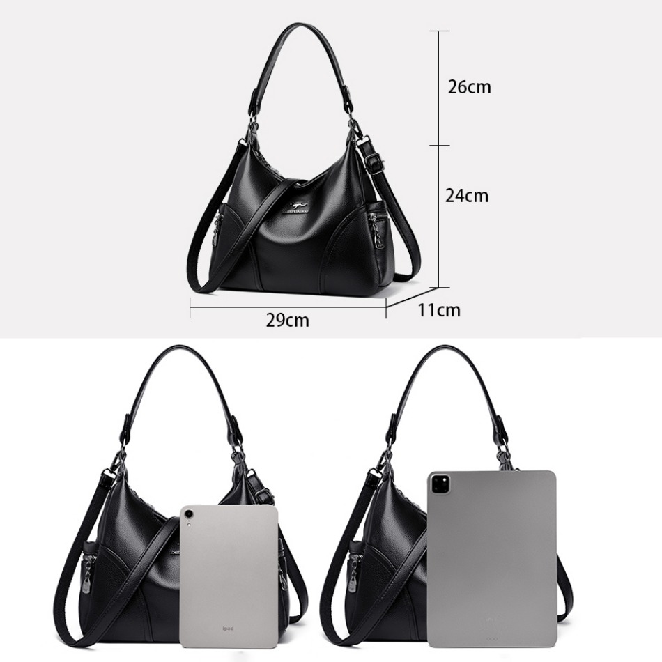 女性用の豪華な革製ハンドバッグ,単色,ショルダーストラップ付 - Interior Design Vintage Style のレビューと価格