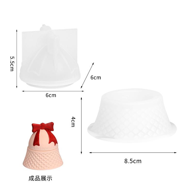 クリスマスベル型シリコンモールドアロマセラピー用石膏キャンド - Ceramic Candle Vessel のレビューと価格