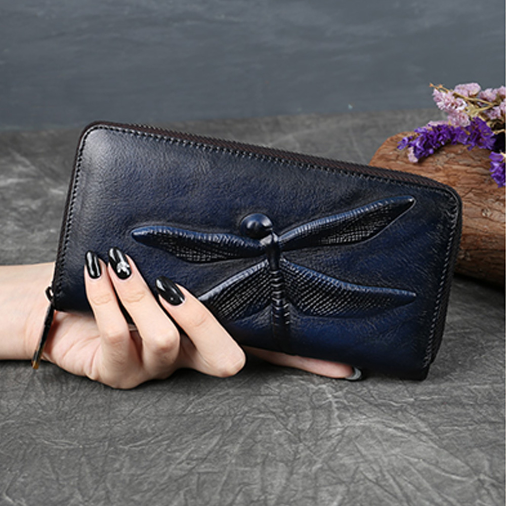 女性長財布ジッパー財布本革 ID/クレジットカード現金ホルダ - Interior Design Id のレビューと価格