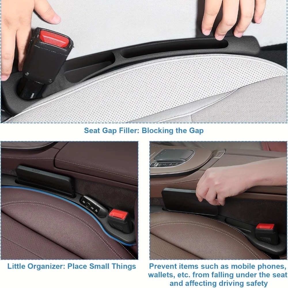 2個入り 車用シート隙間収納オーガナイザー、PU防水シート隙 - Interior Design Texture のレビューと価格