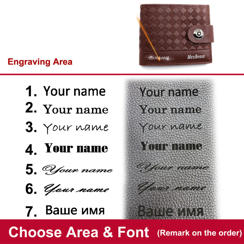新しいショートメンズ財布シンプルなコインポケット名刻印男性財 - Interior Design Name Card のレビューと価格