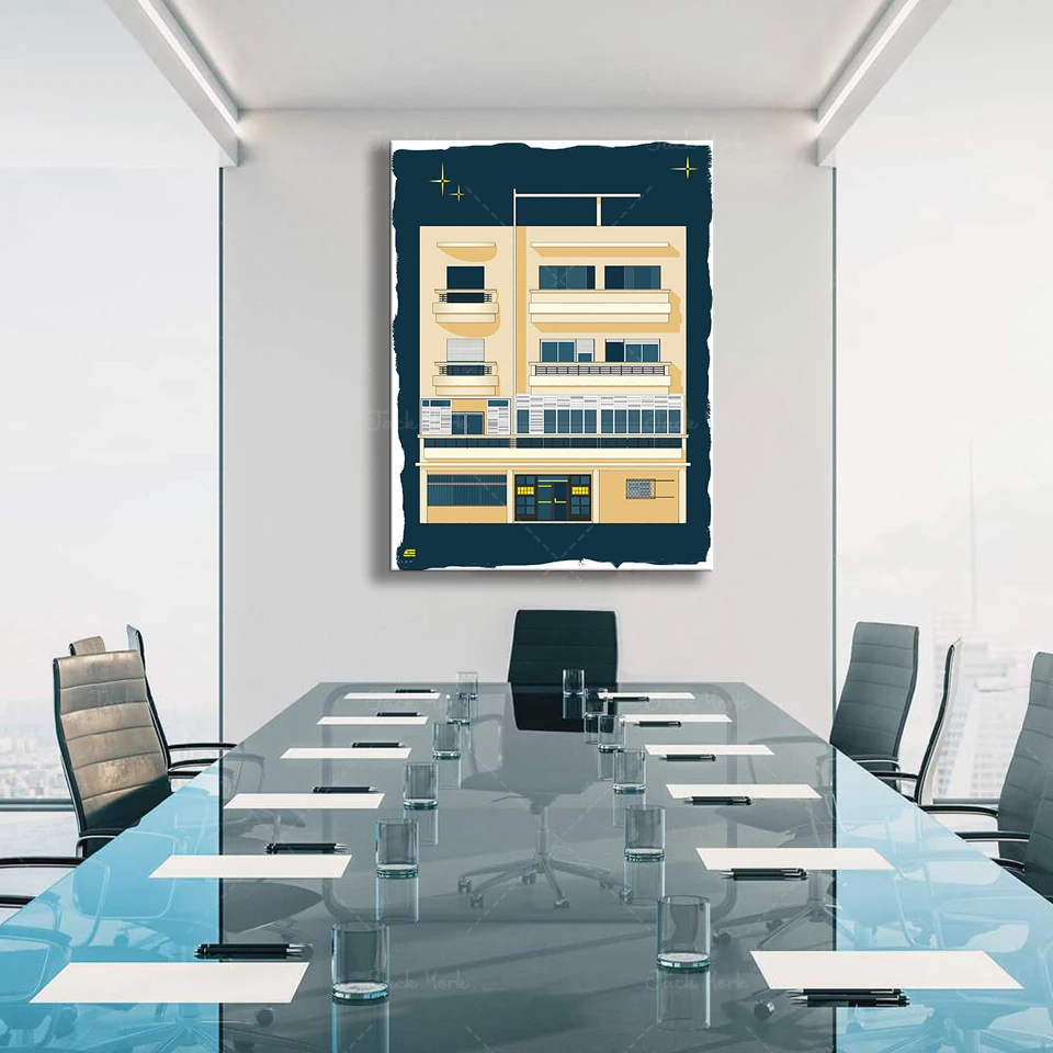 バウハウステルアビブプリント現代印刷可能なプリントインテリア - Interior Design York のレビューと価格