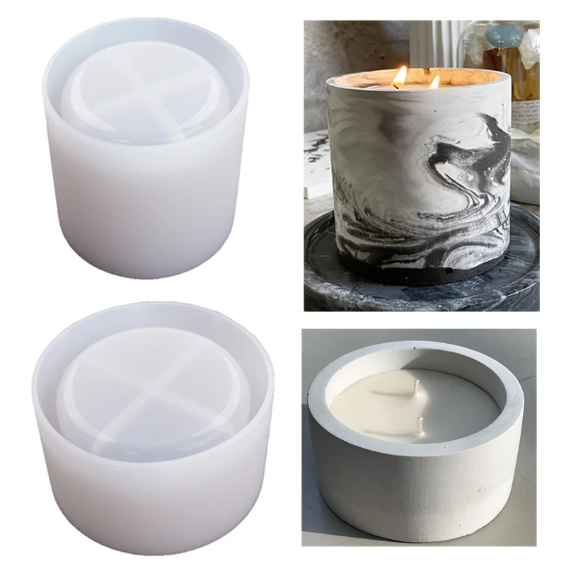 3 サイズラウンドセメントコンクリート金型キャンドルカップホ - Ceramic Candle Vessel のレビューと価格