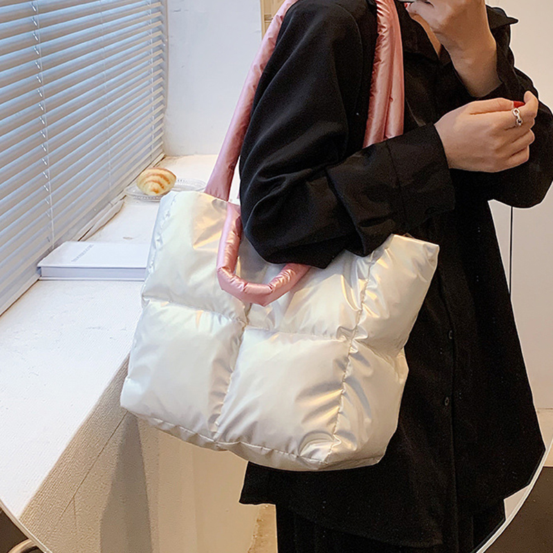 デザイナーふくらんショルダーバッグ女性キルティングスペースダ - Interior Design Warm のレビューと価格