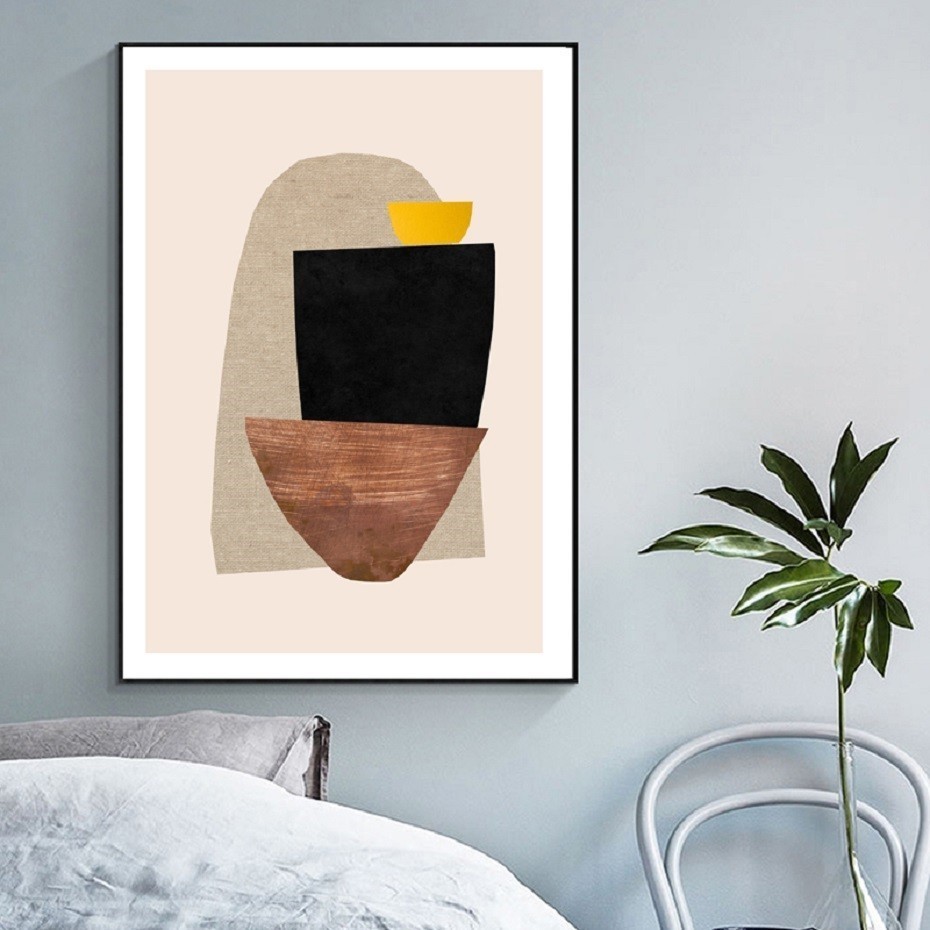 家のインテリアデザインのための幾何学的なキャンバス絵画、ポス - Interior Design York のレビューと価格