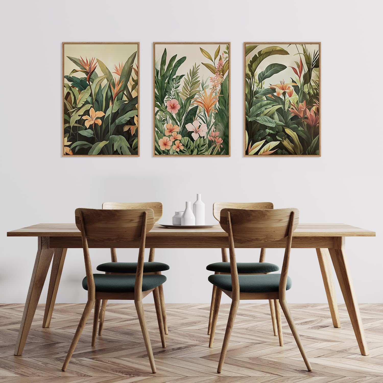 3 ピース/セットフレームレスキャンバス絵画ミニマリストグリ - Abstract Canvas Set のレビューと価格