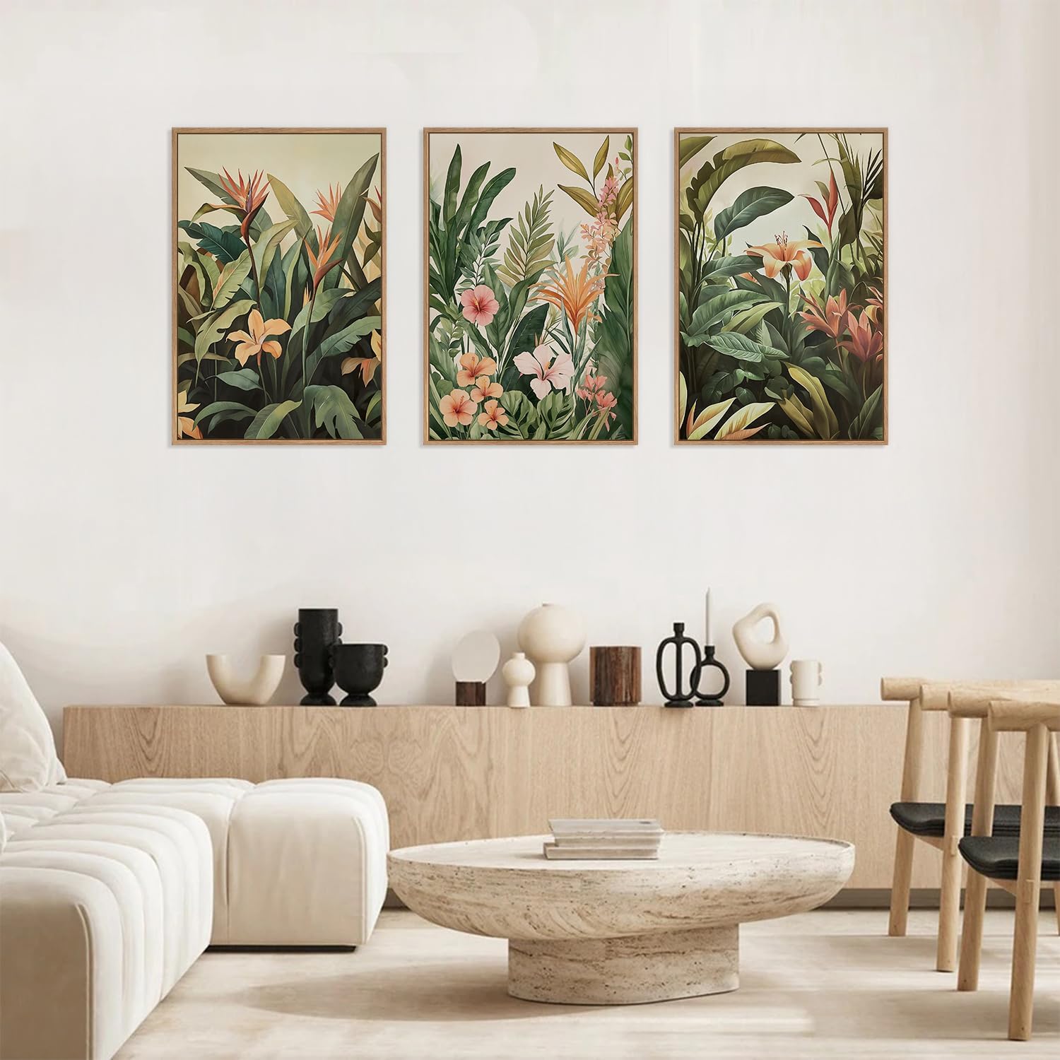 3 ピース/セットフレームレスキャンバス絵画ミニマリストグリ - Abstract Canvas Set のレビューと価格